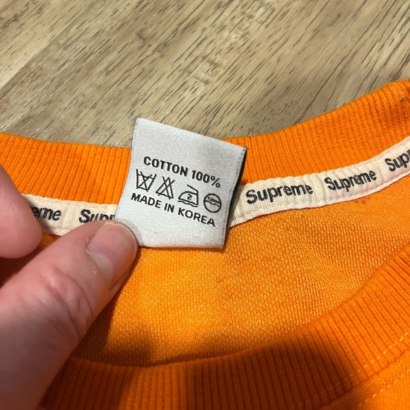 SUPREME ~ Graphic Cotton Crewneck Sweatshirt Womens Large - Picture 4 of 4